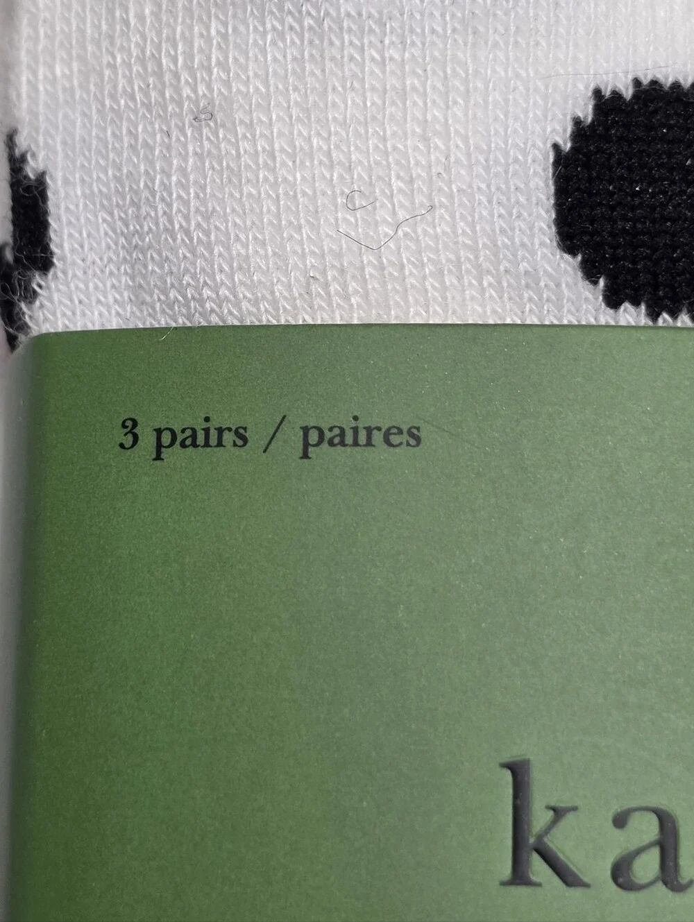 Kate Spade New York Quarter Socks 3 Pair Polka Dot Ladybug Red & Black One Size